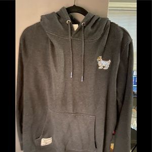 This is a gray hoodie